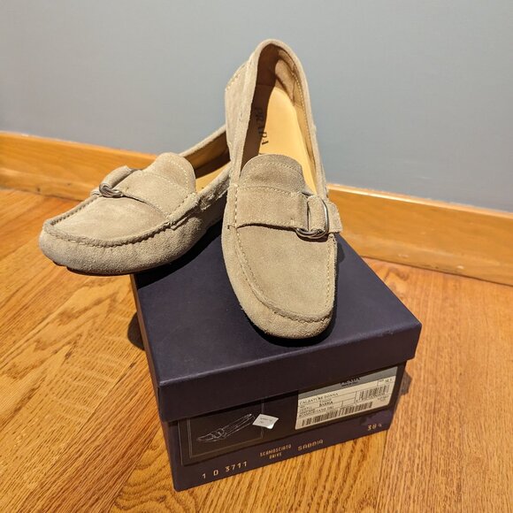 Prada - Suede Driving Loafers Size 38.5 - Picture 1 of 3